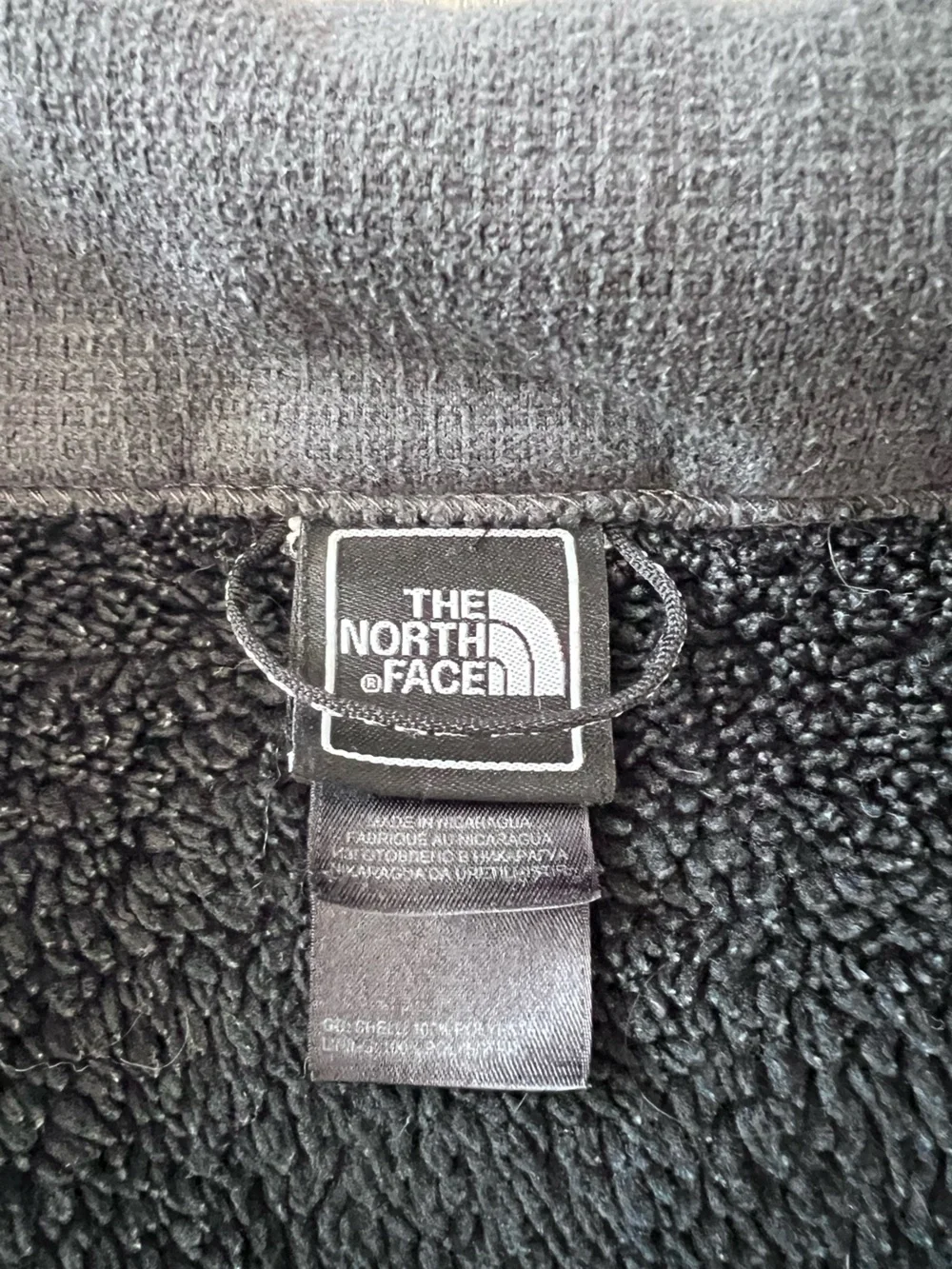 The North Face Men's Black and Gray Softshell Fleece Vintage Jacket XL-T